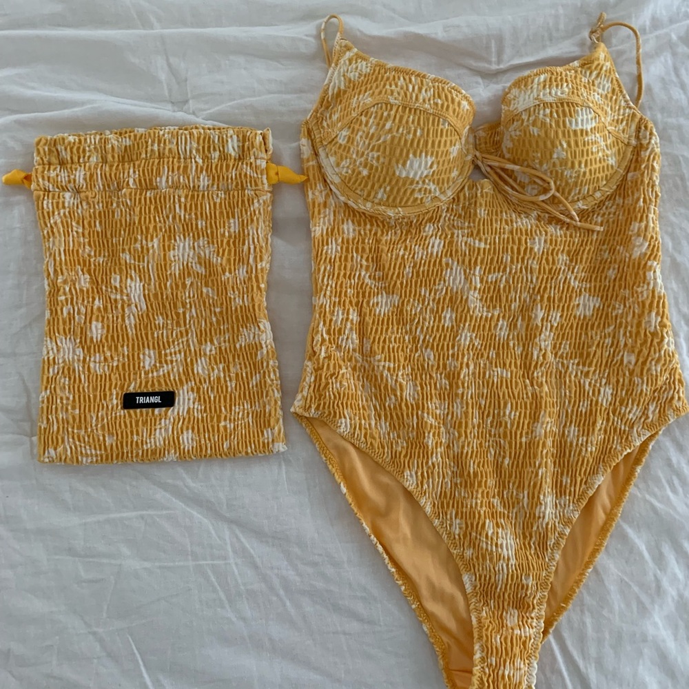 Triangl Floral Print One Piece Swimsuit